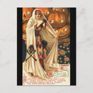 Postal Vintage The Magic Halloween