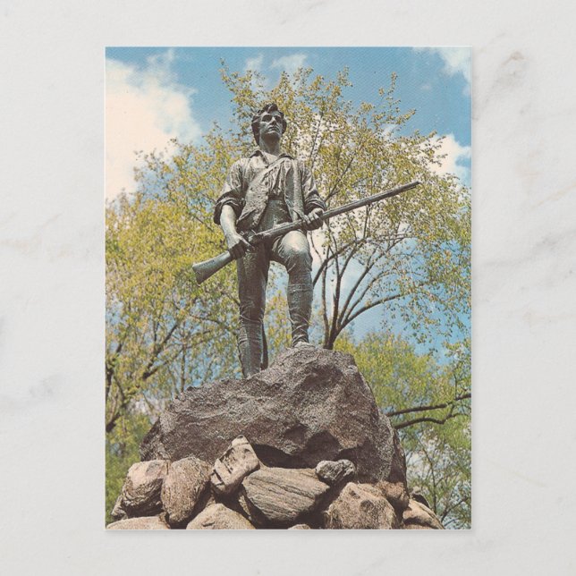 Postal Vintage The Minute Man (Anverso)