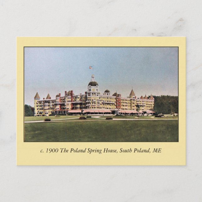 Postal Vintage The Poland Spring House Hotel (Anverso)