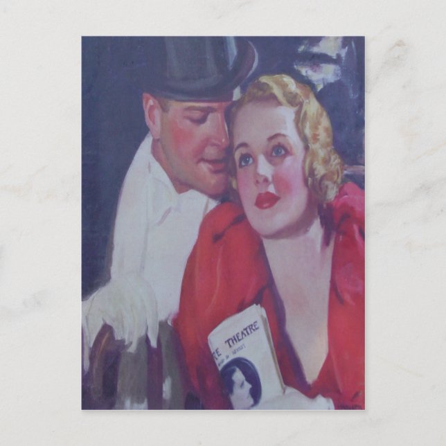 Postal Vintage Theatre Date (Anverso)
