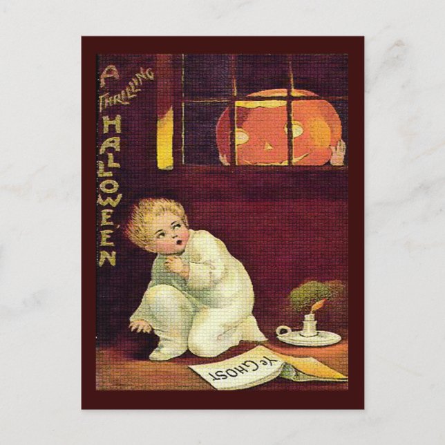 Postal Vintage Thrilling Halloween (Anverso)