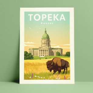 Postal Vintage Topeka Kansas