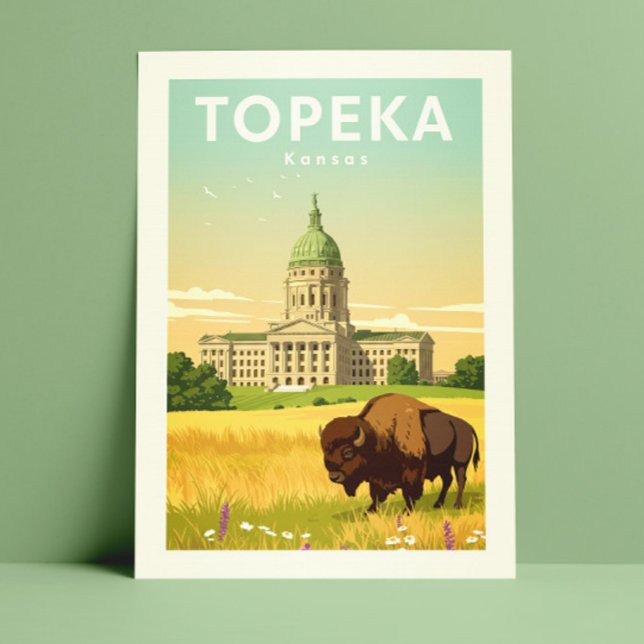 Postal Vintage Topeka Kansas (Subido por el creador)