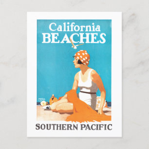 Postal Vintage Travel Poster California