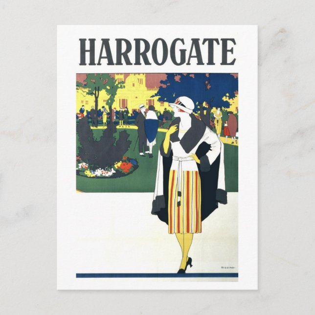 Postal Vintage Travel Poster for Harrogate (Anverso)