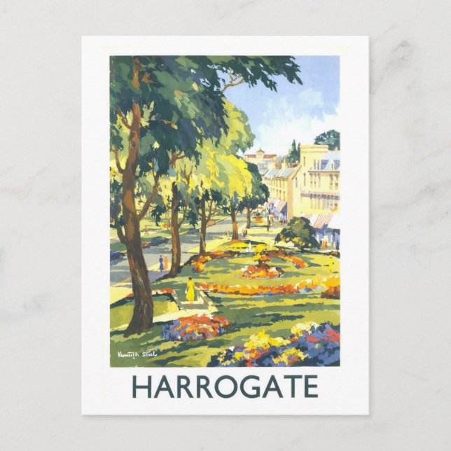 Postal Vintage Travel Poster for Harrogate (Anverso)