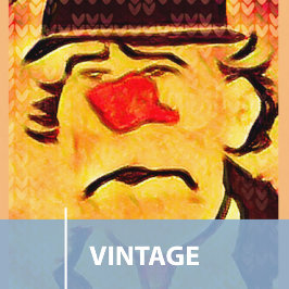 Postal Vintage Triste Payaso Personaliza