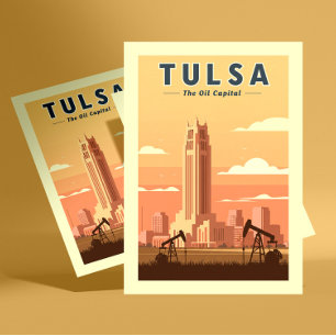 Postal Vintage Tulsa Oklahoma