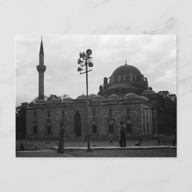 Postal Vintage Turkey Istanbul Beyazit camii mezquita (Anverso)