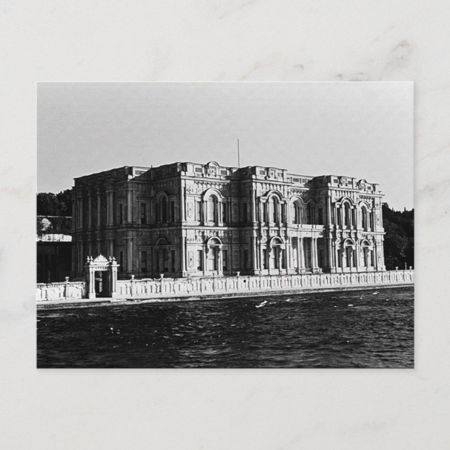 Postal Vintage Turkey Istanbul Beylerbeyi palacio (Anverso)