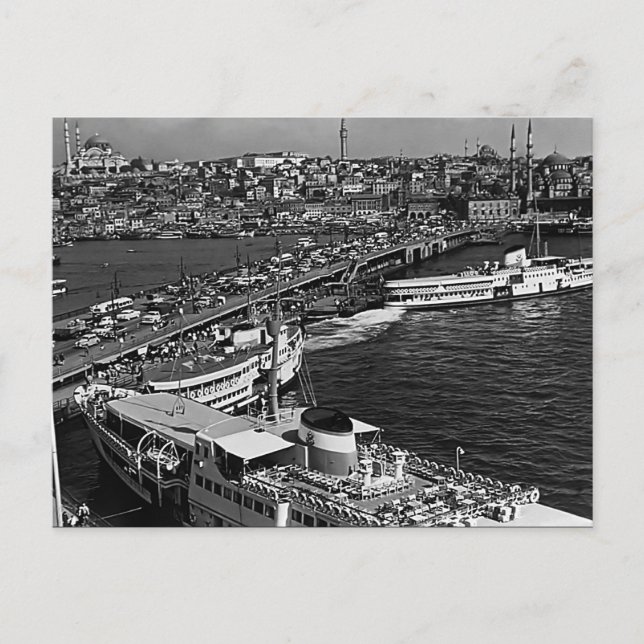 Postal Vintage Turkey Istanbul Galata (Anverso)