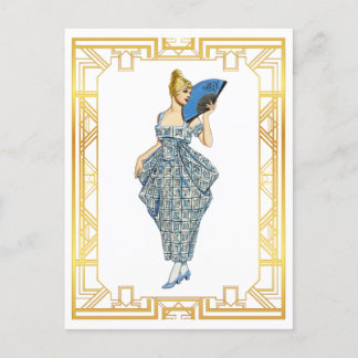 Postal Vintage Turn of Century Fashion Vintage Art