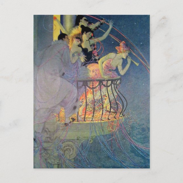Postal Vintage - Una celebración Fiesta, (Anverso)