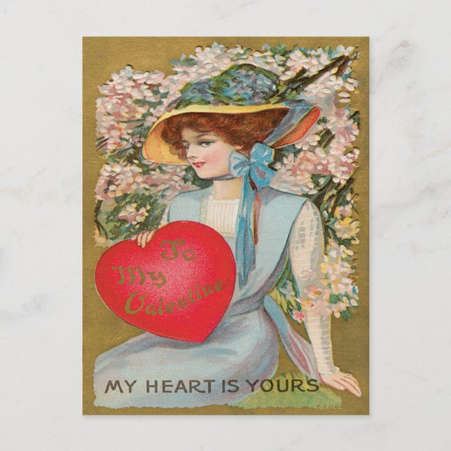 Postal Vintage Valentine (Anverso)