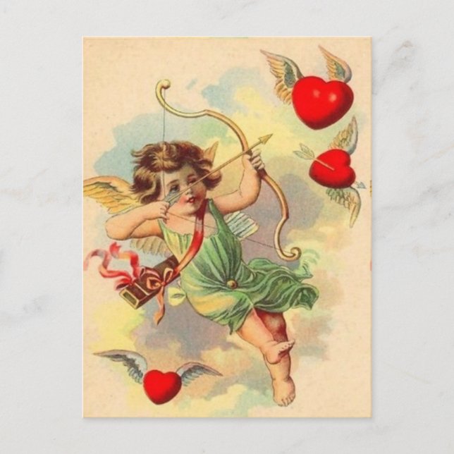 Postal Vintage Valentine Postcard (Anverso)