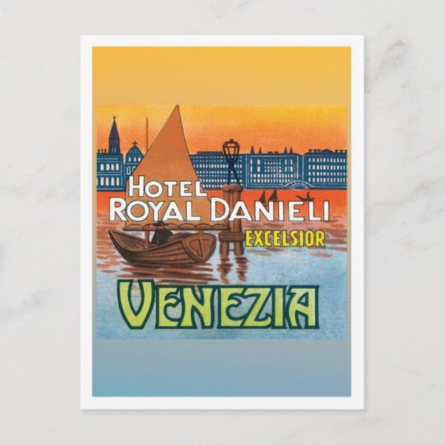 Postal Vintage Venezia Italia (Anverso)
