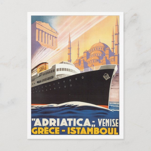 Postal Vintage Venise Greece Istamboul (Anverso)