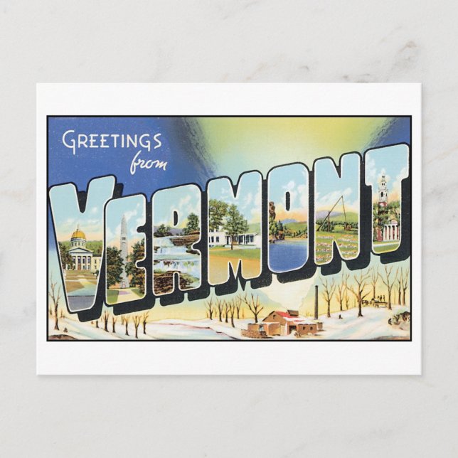 Postal Vintage Vermont Postcard (Anverso)
