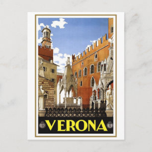 Postal Vintage Verona Italia