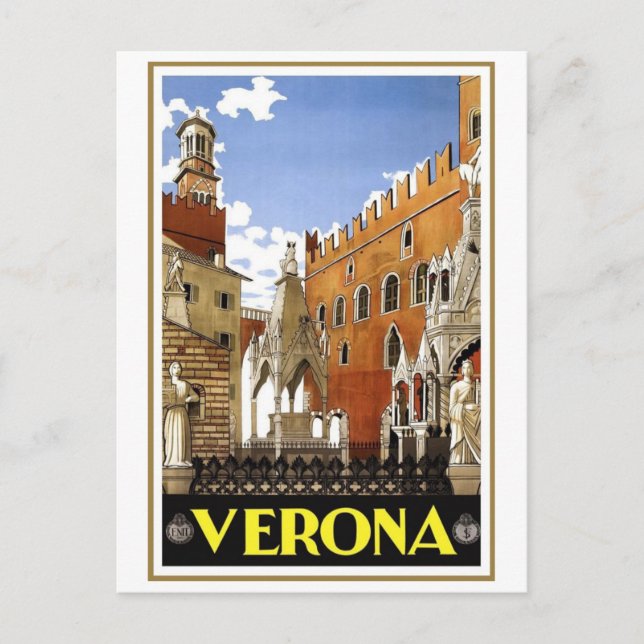 Postal Vintage Verona Italia (Anverso)
