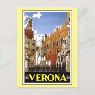 Postal Vintage Verona Italia