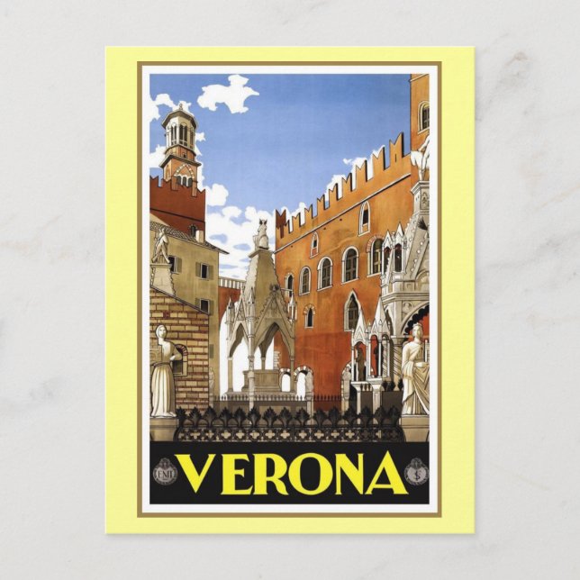 Postal Vintage Verona Italia (Anverso)