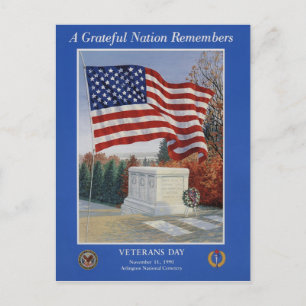 Postal Vintage Veterans Day, 1990 -