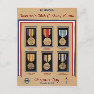 Postal Vintage Veterans Day, 1998 -
