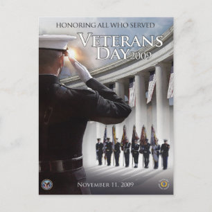 Postal Vintage Veterans Day, 2009 -