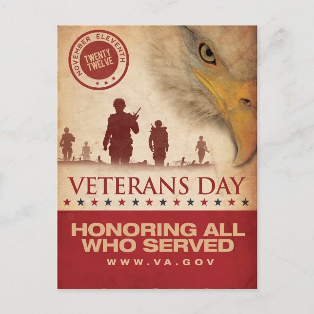 Postal Vintage Veterans Day, 2012 - (Anverso)
