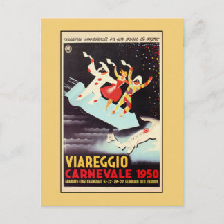Postal Vintage Viareggio Carnival