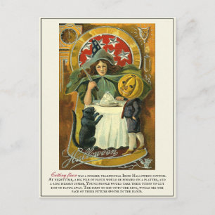 Postal Vintage Victorian Antiguas Tradiciones de Hallowee