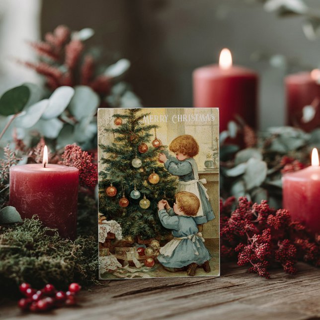 Postal Vintage Victorian Christmas Postcard (Subido por el creador)