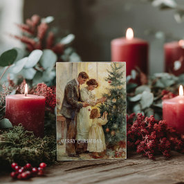 Postal Vintage Victorian Christmas Postcard