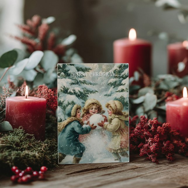 Postal Vintage Victorian Christmas Postcard (Subido por el creador)