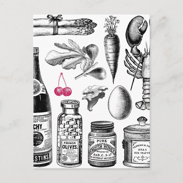 Postal Vintage Victorian Foodie (Anverso)