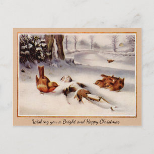 Postal Vintage Victorian Odd Navidades
