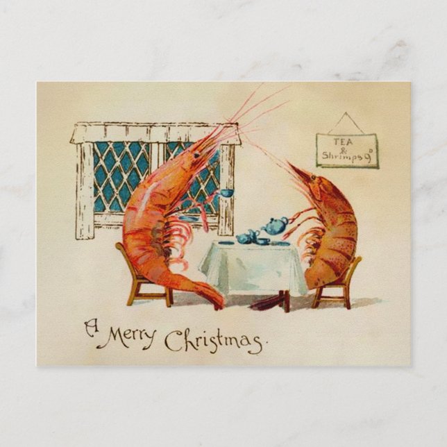 Postal Vintage Victorian Odd Shrimp (Anverso)