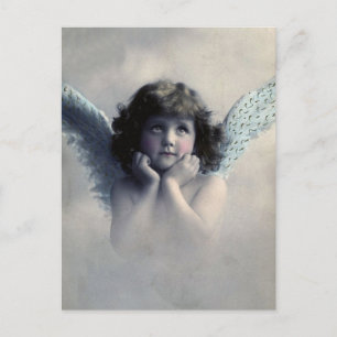 Postal Vintage Victorian Photo Angel