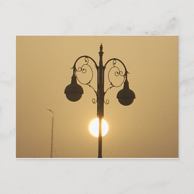 Postal Vintage Victorian Sunset street light.png (Anverso)