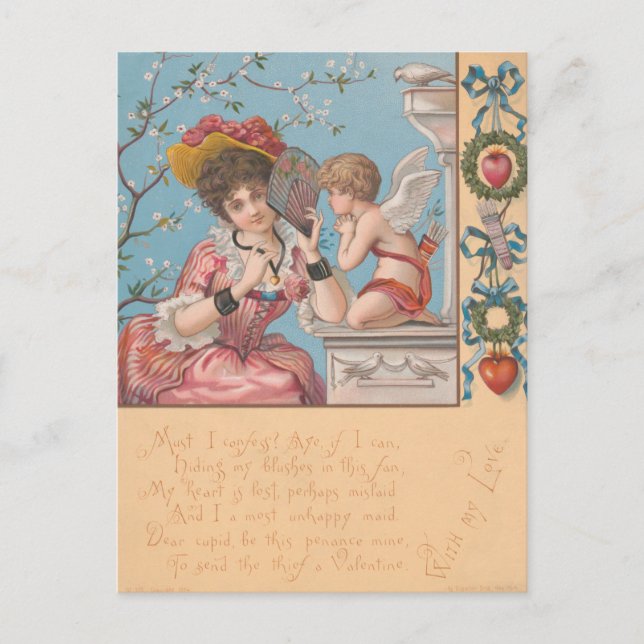Postal Vintage Victorian Valentine (Anverso)