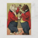 Postal Vintage victoriano feliz, gay y osos bailarines (Anverso)
