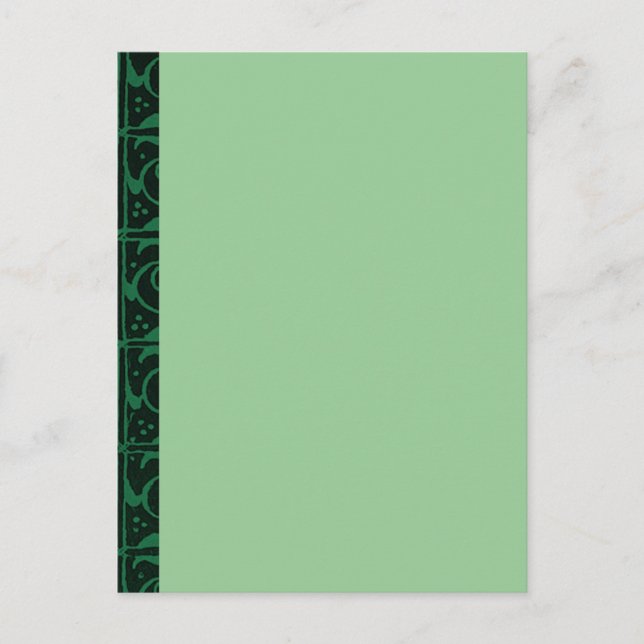 Postal Vintage Vines Dark Green (Anverso)