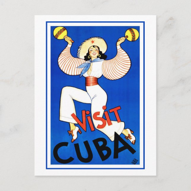Postal Vintage - Visita Cuba (Anverso)