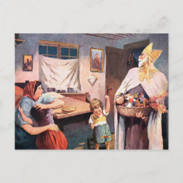 Postal Vintage Visitando Krampus