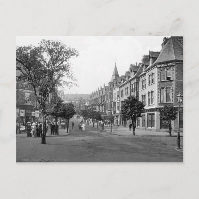 Postal Vintage Wales, Colwn Bay 1905. (Anverso)