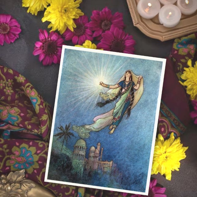 Postal Vintage Warwick Goble Mythology (Subido por el creador)