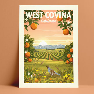 Postal Vintage West Covina California