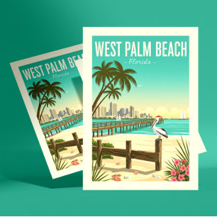 Postal Vintage West Palm Beach Florida