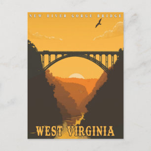 Postal Vintage West Virginia
